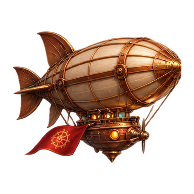 miniature copper airship